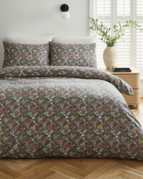 Verity Floral Duvet Cover Set Green - JD Williams - Size: DOUBLE