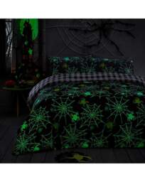 Kids Halloween Spiders Duvet Set Grey Grey - Bedlam - Size: DOUBLE - thumbnail 2