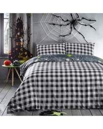 Kids Halloween Spiders Duvet Set Grey Grey - Bedlam - Size: DOUBLE - thumbnail 3