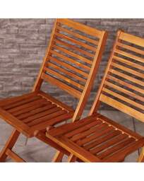 Charles Bentley Pair of Foldable Chairs Natural - Charles Bentley - thumbnail 2