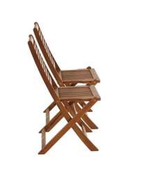 Charles Bentley Pair of Foldable Chairs Natural - Charles Bentley - thumbnail 5