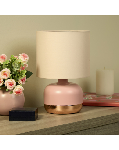 Vermont Table Lamp Blush/Rose Gold - Searchlight - image 1