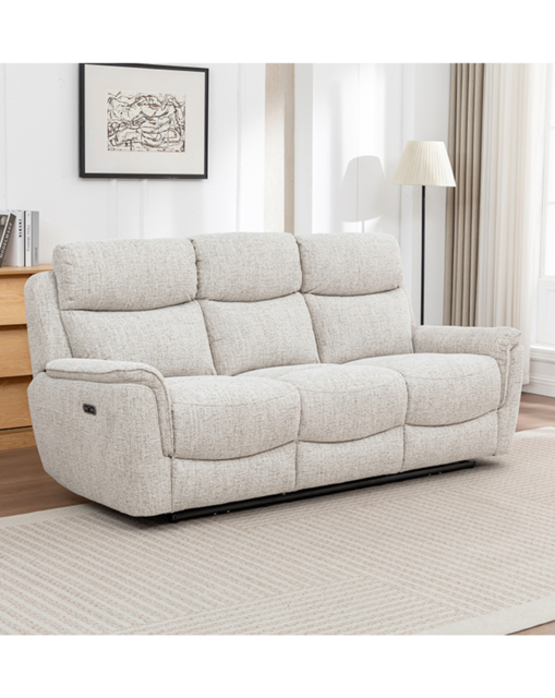 Granger Power Recline 3 Seater sofa Oatmeal - Sofa Source - image 1
