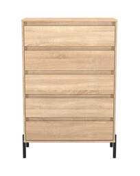 Sloan 5 Drawer Chest OAK Effect - Welcome - thumbnail 4