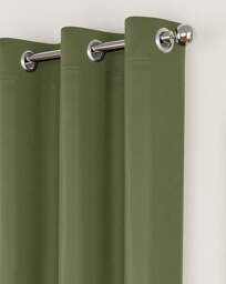 Supersoft Eyelet Curtains Olive - Enhanced Living - Size: 167 x 183cm - thumbnail 5