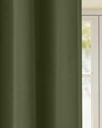 Supersoft Eyelet Curtains Olive - Enhanced Living - Size: 167 x 183cm - thumbnail 4