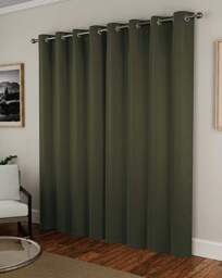 Supersoft Eyelet Curtains Olive - Enhanced Living - Size: 167 x 183cm - thumbnail 3