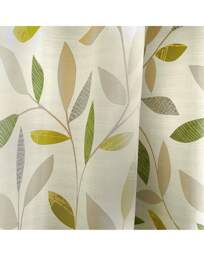 Fusion Beechwood Eyelet Curtains Green - Fusion - Size: 117 x 183cm - thumbnail 2