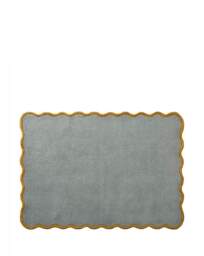 Scalloped Elsie Hand-Tufted Woollen Rug Blue Yellow - Origins - Size: 120X170 - thumbnail 4