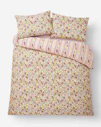 Emmie Floral Stripe Duvet Cover Set Multi - JD Williams - Size: S KING - thumbnail 3