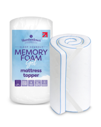 SLD Gel Memory Foam 5cm Mattress Topper White - Slumberdown - Size: SINGLE