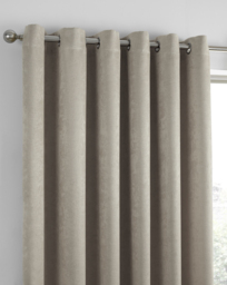 Fusion Strata Eyelet Curtains Natural - Fusion - Size: 167 x 137cm