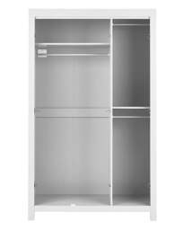 Dakota 3 Door Mirrored Wardrobe White - At Home Collection - thumbnail 3