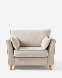 McKenzie Chenille Snuggle Chair Stone - JD Williams - thumbnail 2