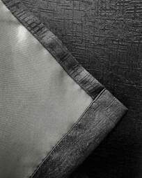 Vogue Light Filtering Eyelet Curtain Black - Enhanced Living - Size: 229 x 229cm - thumbnail 5