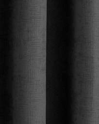 Vogue Light Filtering Eyelet Curtain Black - Enhanced Living - Size: 229 x 229cm - thumbnail 4