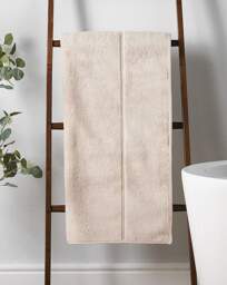 Bianca Zero Twist Satin Stitch Towel Natural - Bianca - Size: Bath Sheet - thumbnail 5