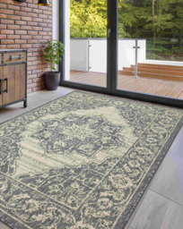 Gel Backed Medallion Rug Steel - Homemaker - Size: 160X225 - thumbnail 1