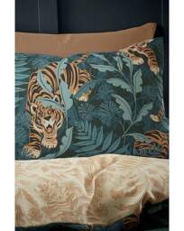 CL Tropic Tiger Duvet set Blue - Catherine Lansfield - Size: SINGLE - thumbnail 4