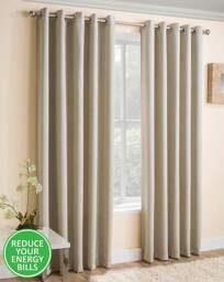 Vogue Light Filtering Eyelet Curtain Cream - Enhanced Living - Size: 117 x 229cm - thumbnail 5