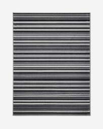 Maestro Striped Woven Rug Grey - Homemaker - Size: 120X160 - thumbnail 3