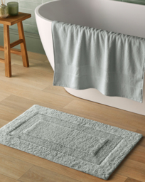 Silentnight Supersoft Cotton Bath Mat Grey - Silentnight - Size: 50X80
