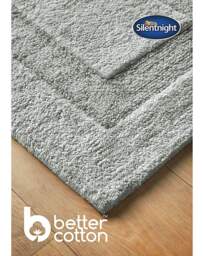 Silentnight Supersoft Cotton Bath Mat Grey - Silentnight - Size: 50X80 - thumbnail 3
