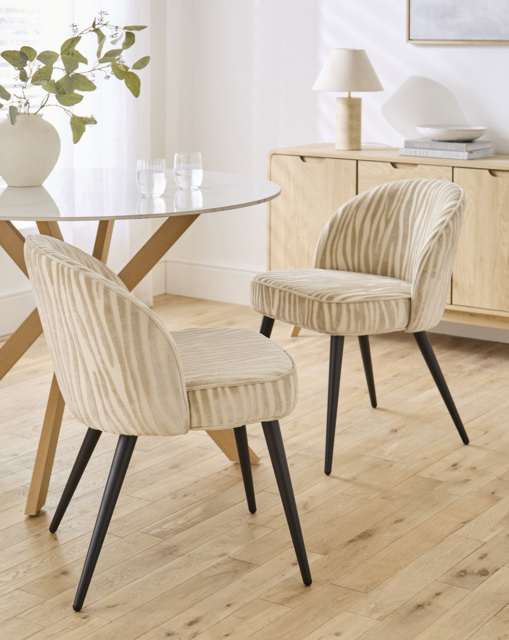Zira Pair of Dining Chairs Natural - image 1