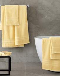 Catherine Lansfield Zero Twist Towel Yellow - Catherine Lansfield - Size: Pair Face Cloths - thumbnail 3