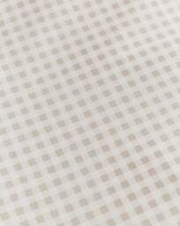 Gingham Cotton Blend Duvet Cover Set Natural - JD Williams - Size: DOUBLE - thumbnail 4