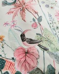 Tropical Bird Satin Duvet Cover Set Multi - JD Williams - Size: SINGLE - thumbnail 4