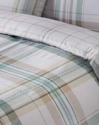 Catherine Lansfield Cartmel Duvet Set Green - Catherine Lansfield - Size: KING - thumbnail 4