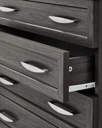 Kingston 5 Drawer Chest Grey/Oak - At Home Collection - thumbnail 3