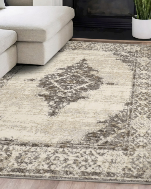 Cadiz Woven Traditional Rug Grey - Homemaker - Size: 160X230 - image 1