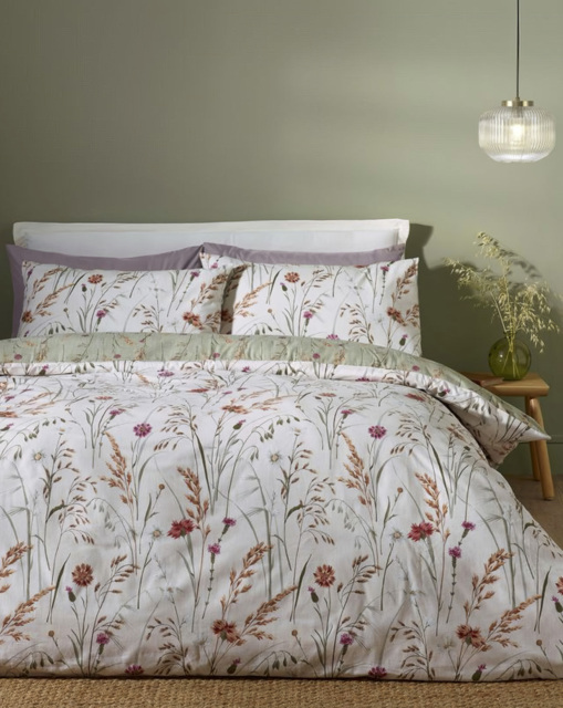 Catherine Lansfield Grasmere Duvet Set Green - Catherine Lansfield - Size: SINGLE - image 1