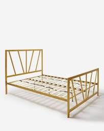 Joanna Hope Grace Metal Bed Frame Gold - Joanna Hope - Size: KINGSIZE - thumbnail 3