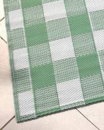 Gingham Outdoor Rug Green - Dreams & Drapes - Size: 120X170 - thumbnail 3