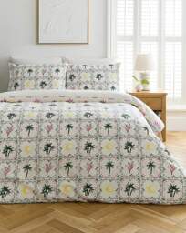 Ariana Palm Cotton Blend Duvet Cover Set Multi - JD Williams - Size: SINGLE - thumbnail 5