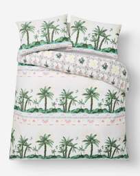 Ariana Palm Cotton Blend Duvet Cover Set Multi - JD Williams - Size: SINGLE - thumbnail 4