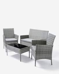 Corfu Lounge Set Grey - thumbnail 2