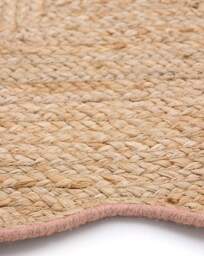 Jute Escallop Rug Peach - Origins - Size: 120X170 - thumbnail 3