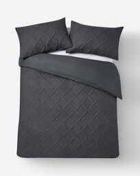 Pinsonic Duvet Cover Set Dark Grey - JD Williams - Size: SINGLE - thumbnail 3