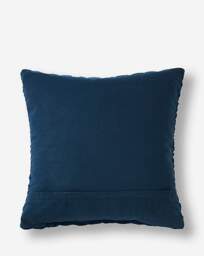 Velvet Seersucker Cushion Navy - JD Williams - Size: 45X45 - thumbnail 4