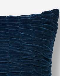 Velvet Seersucker Cushion Navy - JD Williams - Size: 45X45 - thumbnail 3