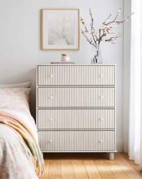 Julipa Latimer Sml Chest Drawers White Wash - Julipa - thumbnail 1