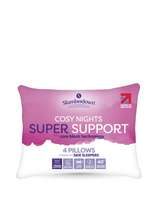 Slumberdown SS Cosy Nights 4 Pack White - Slumberdown - Size: PACK 4 - image 1