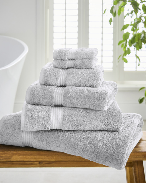 Egyptian Cotton 600GSM Towel - Silver Silver Grey - JD Williams - Size: Bath Towels - image 1