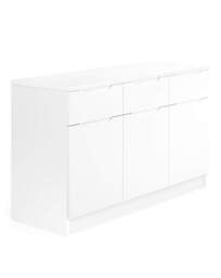 Sorrento Assembled Gloss Large Sideboard White - One Call - thumbnail 4