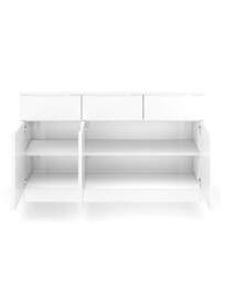 Sorrento Assembled Gloss Large Sideboard White - One Call - thumbnail 3