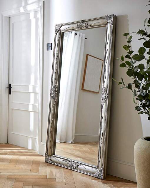 Ornate Leaner Mirror Silver - JD Williams - image 1